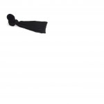 Écharpe noir maille acrylique 30 x 220