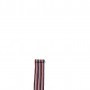 Écharpe rouge rayée maille acrylique + franges 20 x 197