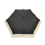 Parapluie pliant femme automatique froufrou noir et écru
