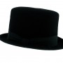 Chapeau haut de forme en feutre Piellu noir