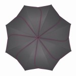 Parapluie droit mixte automatique Sunflower Pierre Cardin gris et fuchsia