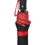 Parapluie pliant femme automatique noir petite bordure rouge
