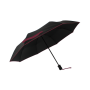 Parapluie pliant femme automatique noir petite bordure violet