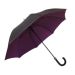 Parapluie droit mixte automatique noir et violet