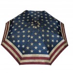 Parapluie pliant mixte automatique drapeau américain