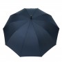 Parapluie droit homme automatique bleu poignée en bois housse de protection