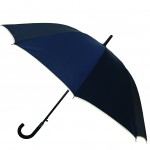 Parapluie droit mixte automatique bleu