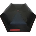 Parapluie pliant mixte automatique anti UV noir et rouge
