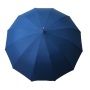 Parapluie droit homme automatique bleu poignée en bois
