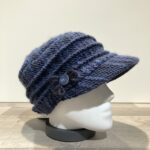 Casquette cubaine marine élastiquée doublure polaire