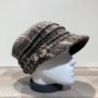 Casquette cubaine taupe élastiquée doublure polaire