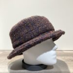 Chapeau bob marron-marine doublé