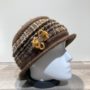 Chapeau cloche jaune foncé doublure polaire