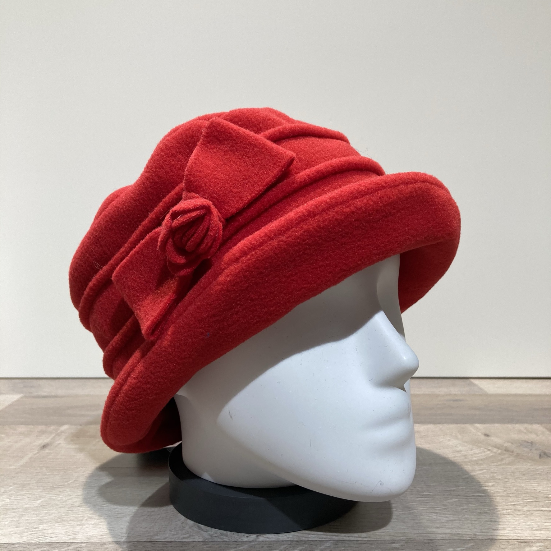 Chapeau polaire double épaisseur Rouge