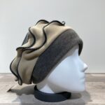 Béret polaire deux vagues gris-taupe