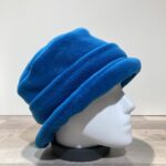 Chapeau cloche polaire bleu doublé