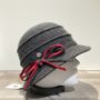 Cloche feutre laine gris anthracite