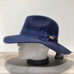 Chapeau bord large feutre laine marine