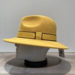 Chapeau feutre laine jaune