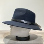 Chapeau feutre laine marine