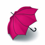 Parapluie droit mixte automatique Sunflower Pierre Cardin rouge