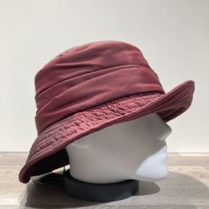 Bob de pluie bordeaux bord large doublure polaire