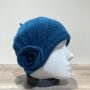Bonnet laine bouillie bleu
