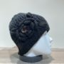 Bonnet noir avec motif