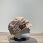 Casquette cubaine taupe élastiquée doublée
