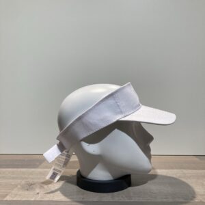 Visière blanc ajustable doublée