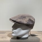 Casquette lin tricolore beige doublée