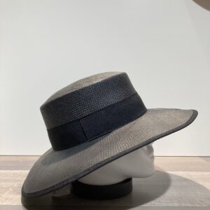 Chapeau canotier noir ajustable