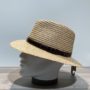 Chapeau raphia passant marron