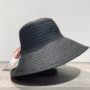 Chapeau bord large Audrey noir anti UV ajustable malléable
