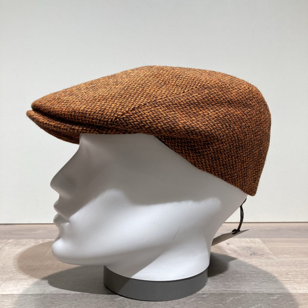 Casquette laine vierge orange doublée Kausia