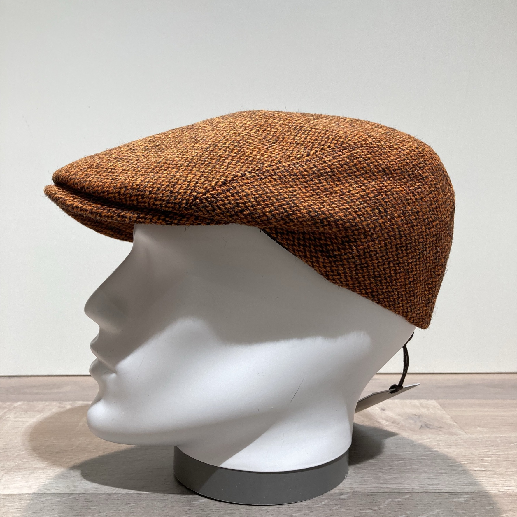 Casquette Laine Orange Et Marron à Carreaux - Taille Unique - Neuf Avec étiquettes