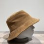Chapeau bob velours camel doublure polaire