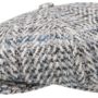 Casquette Gavroche Hatteras Virgin Wool Herringbone Stetson gris-beige