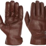 Gants en cuir Nappa Conductive Stetson marron