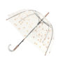 Parapluie cloche pois cuivrés femme automatique transparent