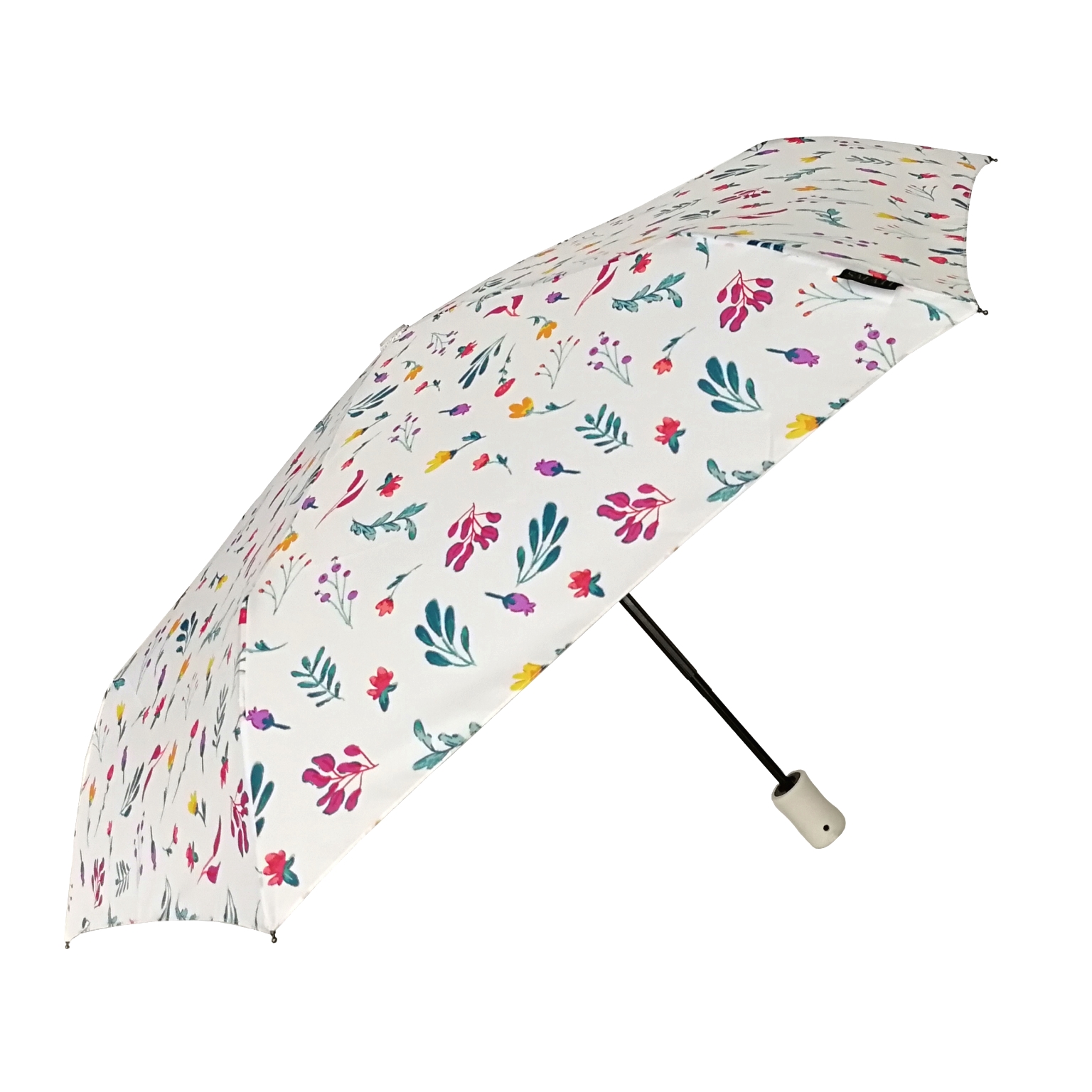 Parapluie pliant femme automatique floral multicolore