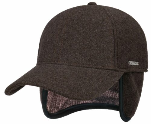 Casquette baseball Vaby Earflaps Stetson marron