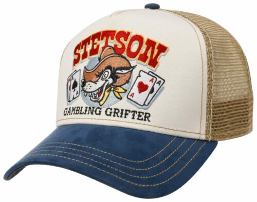 Casquette Trucker Cap Gambling Grifter Stetson bleu